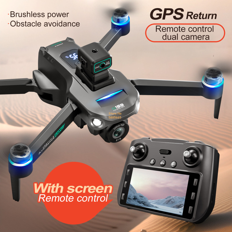 Drone Gimbal Brushless - 8K Doppia Fotocamera 5G WIFI FPV