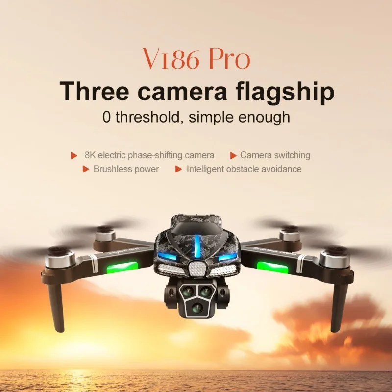 Nuovo V186 Pro Drone Motore Br - Drone Gimbal 2 Axis recensione e prezzo